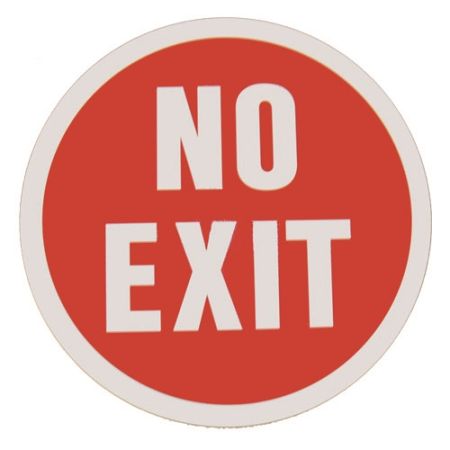 Click Here To Enlarge This Photo Of FAAC "No Exit" Sign 12"