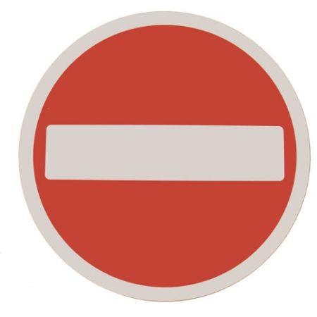 Click Here To Enlarge This Photo Of FAAC "No Entry" Sign 15"