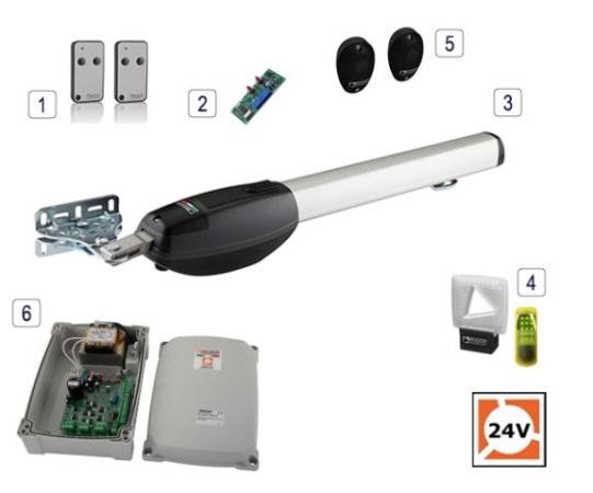 Click Here To Enlarge This Photo Of Roger Technology BE20&sol;210 24v Brushless Swing Gate Single Kit