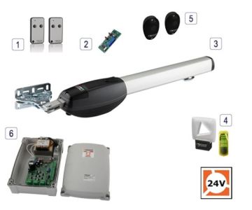 Roger Technology BE20&sol;210 24v Brushless Swing Gate Single Kit