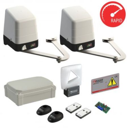 Click Here To Enlarge This Photo Of Roger Technology BH23&sol;284 Brushless Swing Gate Single kit