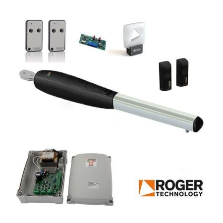 Click Here To Enlarge This Photo Of Roger Technology Smarty 5 Brushless Swing Gate Single Kit