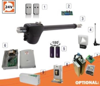 Roger Technology Monos 24v Brushless Swing Gate Single Kit