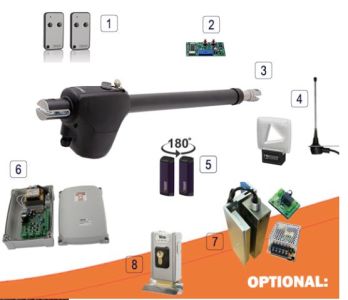 Roger Technology Monos4&sol;220 230v Swing Gate Single Kit