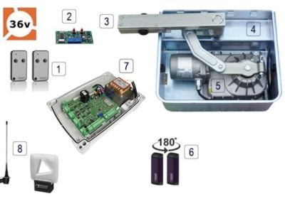 Roger Technology BR21&sol;354 Brushless Swing Gate Single Kit