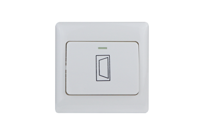 Plastic exit switch&comma; wide button&comma; flush mount