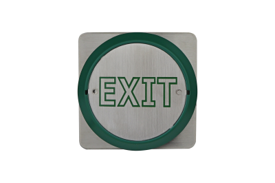 All-active "EXIT" exit button&comma; surface mount