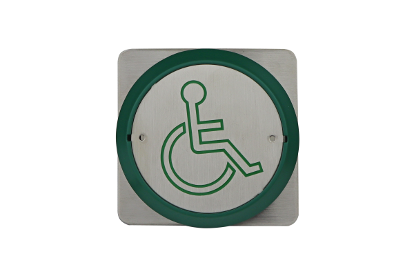 Click Here To Enlarge This Photo Of All-active wheelchair logo exit button&comma; surface mount