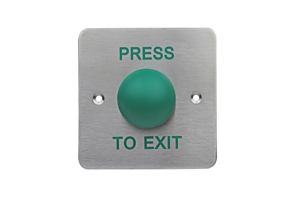 Click Here To Enlarge This Photo Of Standard green dome exit button&comma; surface mount