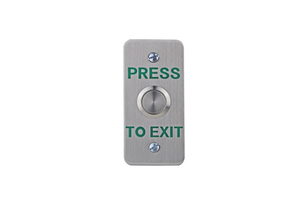 Click Here To Enlarge This Photo Of Stainless steel exit button&comma; architrave&comma; flush mount