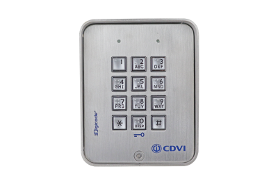 Self-contained keypad with Braille buttons