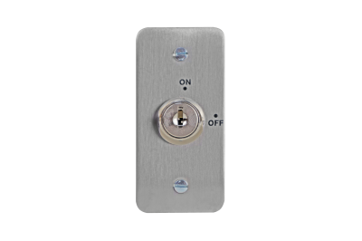 Surface architrave key switch&comma; 2-position&comma; momentary&comma; keyed alike