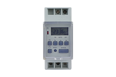 Digital 7-day DIN rail mount timer&comma; 230Vac